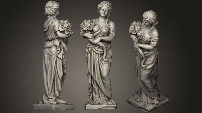 Статуи античные и исторические (Статуя Богини, STKA_1405) 3D модель для ЧПУ станка